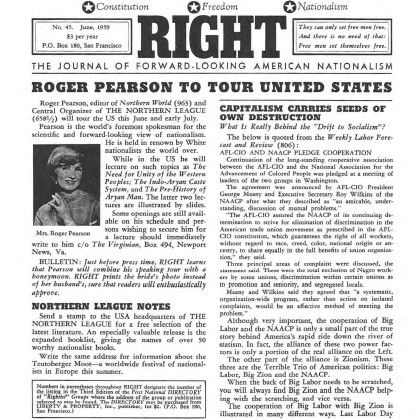 Front page of RIGHT newspaper declaring 
